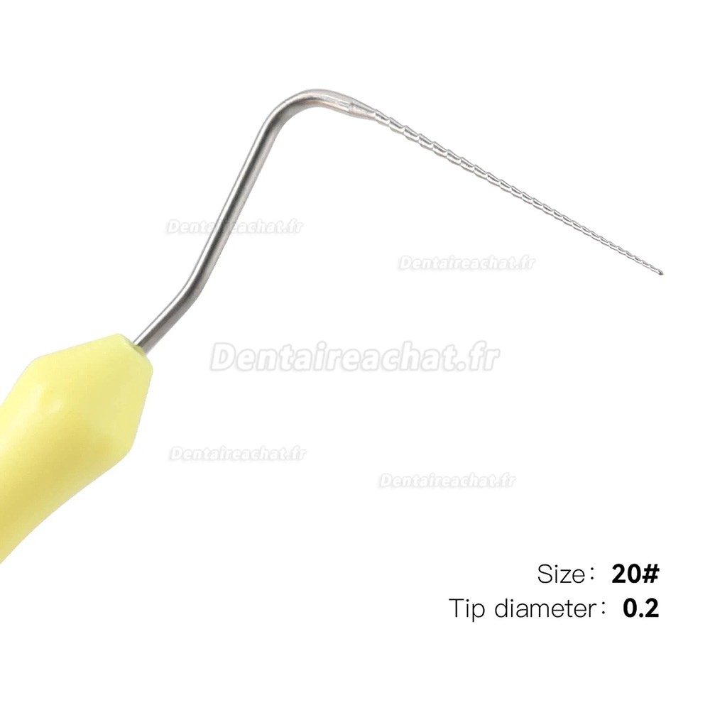 Limes endodontiques microscopiques dentaires 02 conicité #20 #25 #30